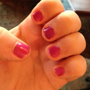 day 5 of wearing revlon colorstay gel envy nail polish